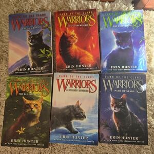 Set of 6 Warriors Dawn of the Clans Paperback Set by Erin Hunter